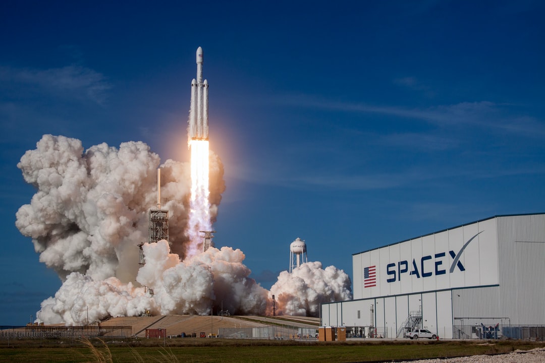 Falcon Heavy Lifting Off in July 2017